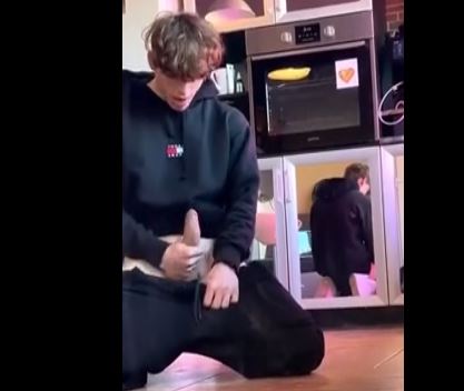 Dick in new kitchen